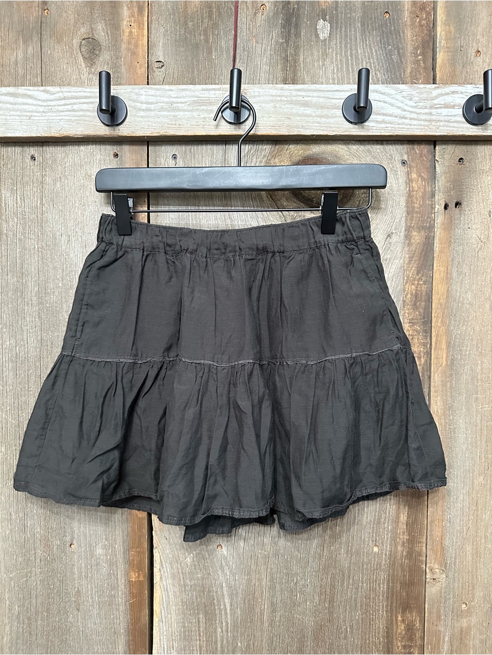 Abercrombie & Fitch Cotton Silk Mini Skirt  with Pockets Y2K in Brown Size Small